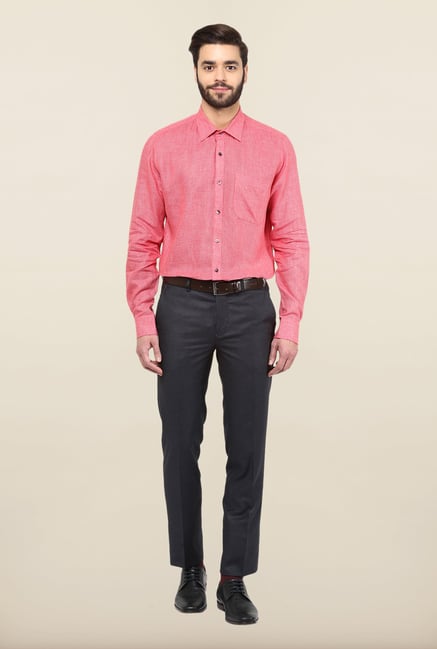 Turtle Pink Checks Formal Shirt Turtle Pink Checks Formal Shirt
