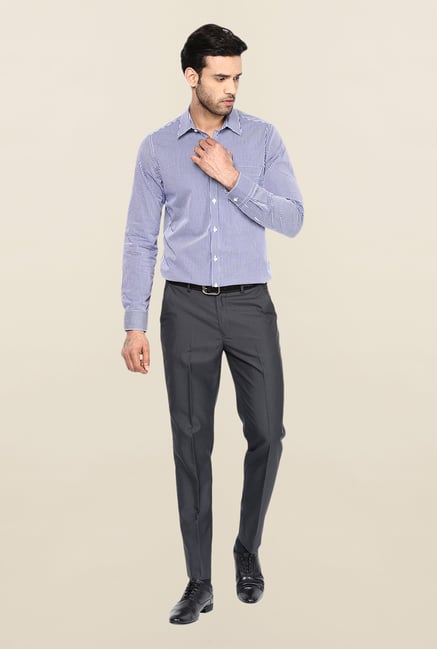 Turtle Dark Blue & White Checks Formal Shirt Turtle Dark Blue & White Checks Formal Shirt