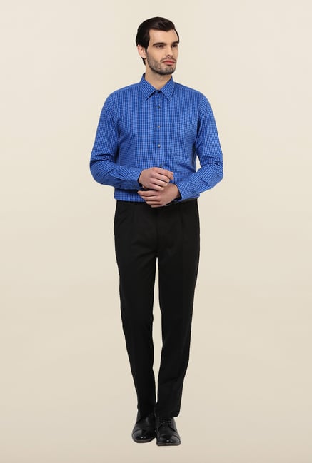 Turtle Blue Checks Formal Shirt Turtle Blue Checks Formal Shirt