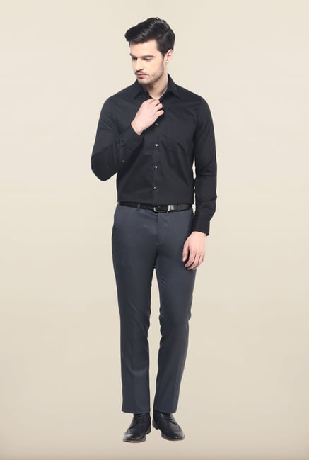 Turtle Black Checks Formal Shirt Turtle Black Checks Formal Shirt