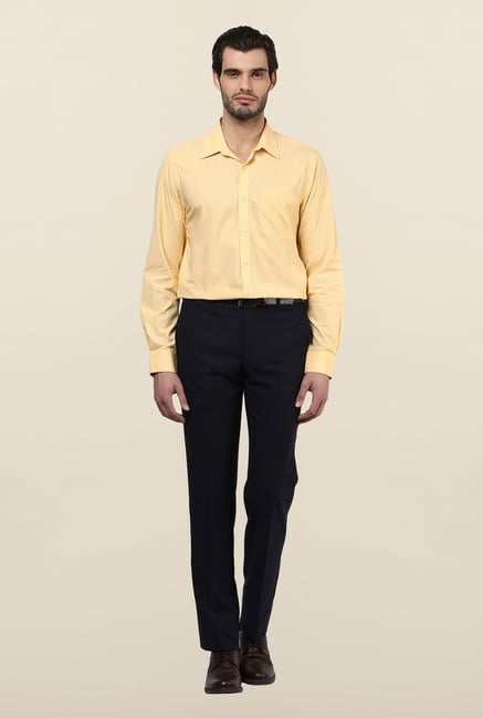 Turtle Yellow Checks Formal Shirt Turtle Yellow Checks Formal Shirt