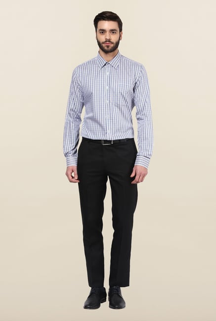 Turtle Blue Checks Formal Shirt Turtle Blue Checks Formal Shirt