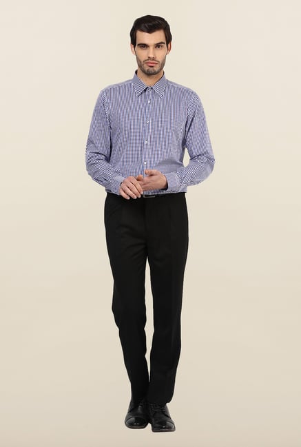 Turtle Blue Checks Formal Shirt Turtle Blue Checks Formal Shirt