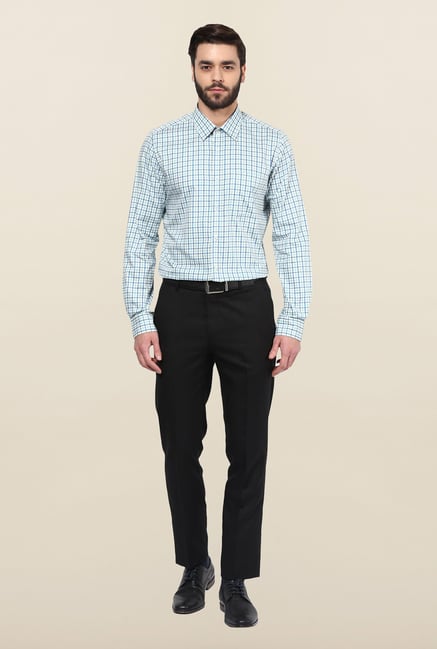 Turtle Blue Checks Formal Shirt Turtle Blue Checks Formal Shirt