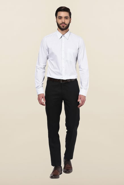 Turtle White Printed Formal Shirt Turtle White Printed Formal Shirt