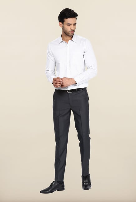 Turtle White Printed Formal Shirt Turtle White Printed Formal Shirt