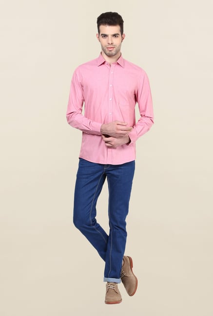 Turtle Pink Solid Formal Shirt Turtle Pink Solid Formal Shirt