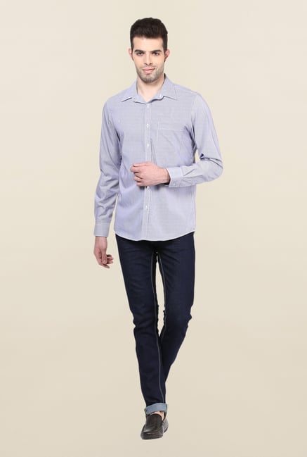 Turtle Blue Striped Formal Shirt Turtle Blue Striped Formal Shirt
