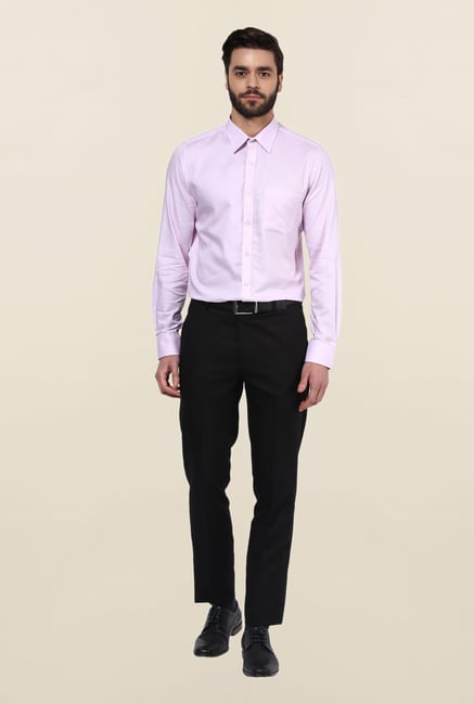 Turtle Purple Textured Formal Shirt Turtle Purple Textured Formal Shirt