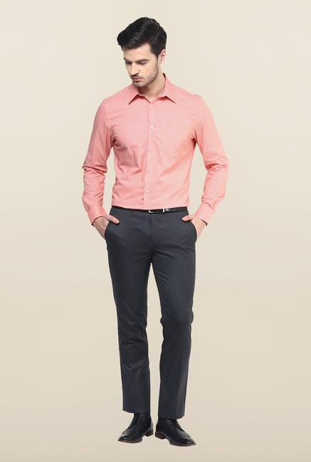 Turtle Pink Printed Formal Shirt Turtle Pink Printed Formal Shirt