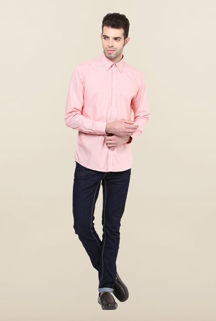 Turtle Pink Checks Formal Shirt Turtle Pink Checks Formal Shirt