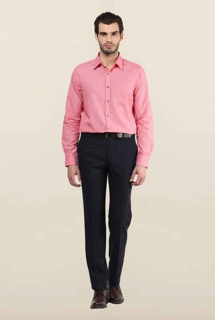 Turtle Pink Textured Formal Shirt Turtle Pink Textured Formal Shirt