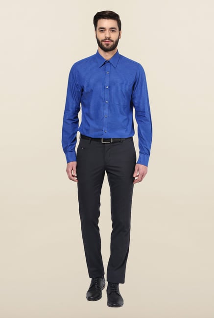 Turtle Blue Cotton Formal Shirt Turtle Blue Cotton Formal Shirt