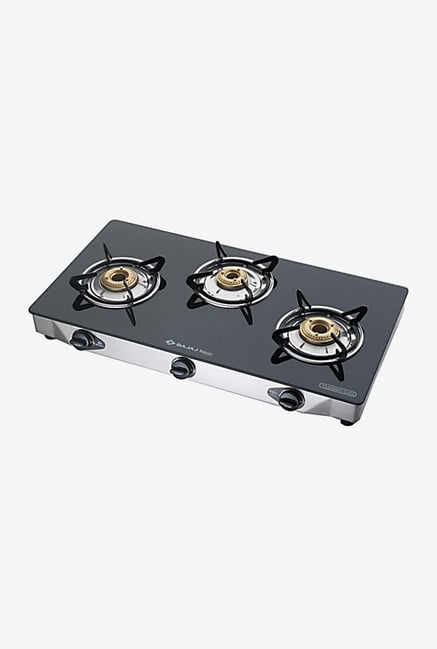 Bajaj CGX3 ECO 3 Burner Gas Cooktops (Black) Bajaj CGX3 ECO 3 Burner Gas Cooktops (Black)