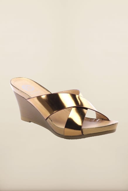 Pavers England Bronze Wedge Sandals Pavers England Bronze Wedge Sandals