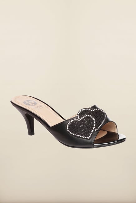 Pavers England Black Slide Sandals Pavers England Black Slide Sandals