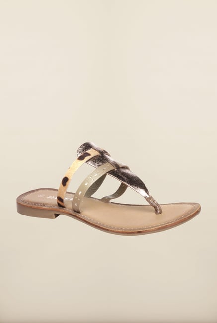 Pavers England Golden Flat Thongs Pavers England Golden Flat Thongs