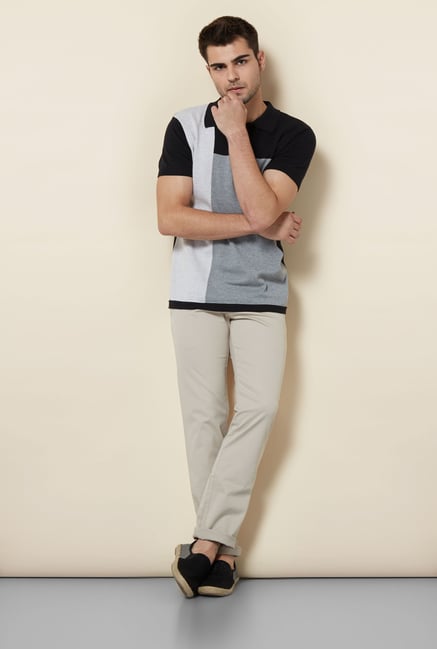 Cottonworld Beige Cotton Chinos Cottonworld Beige Cotton Chinos