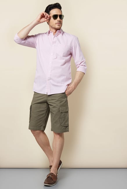 Cottonworld Pink Checks Casual Shirt Cottonworld Pink Checks Casual Shirt