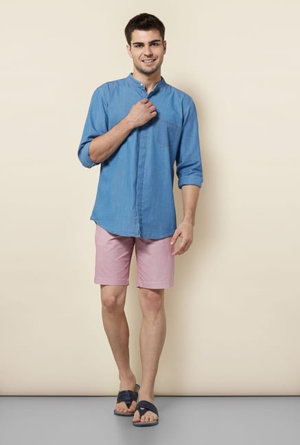 Cottonworld Pink Printed Shorts Cottonworld Pink Printed Shorts