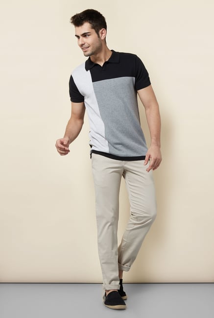 Cottonworld Multicolored Solid Polo T Shirt Cottonworld Multicolored Solid Polo T Shirt