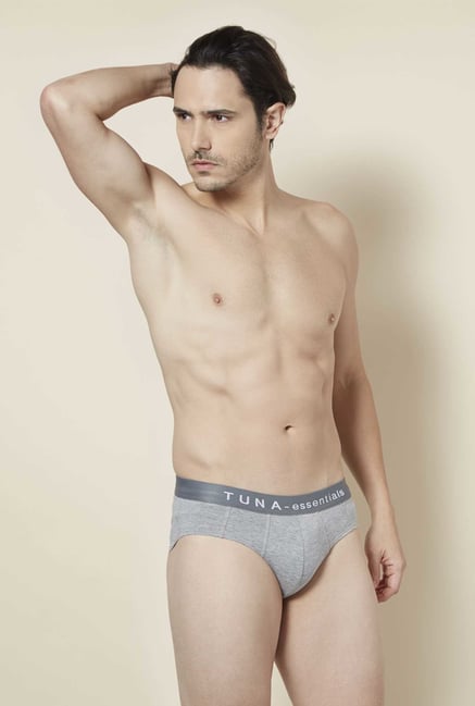 Tuna London Grey Solid Brief Tuna London Grey Solid Brief