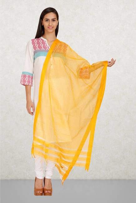 Aurelia Yellow Solid Dupatta Aurelia Yellow Solid Dupatta