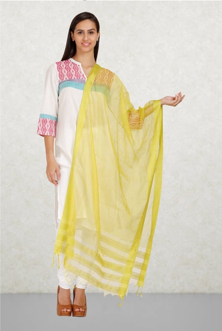 Aurelia Lime Solid Dupatta Aurelia Lime Solid Dupatta