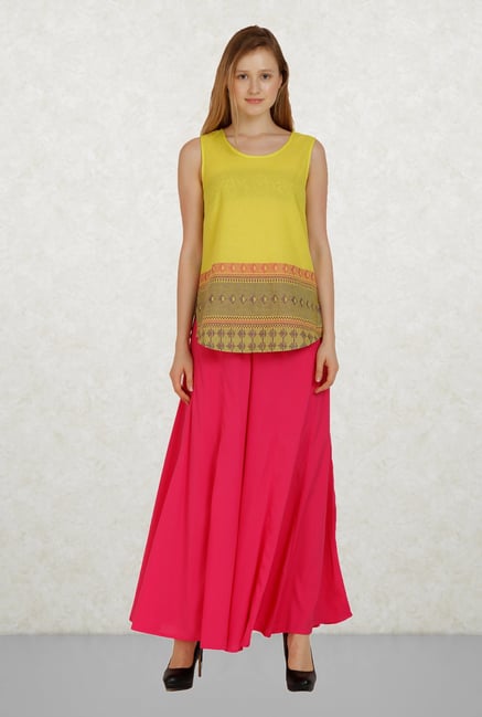 Aurelia Pink Solid Palazzo Aurelia Pink Solid Palazzo
