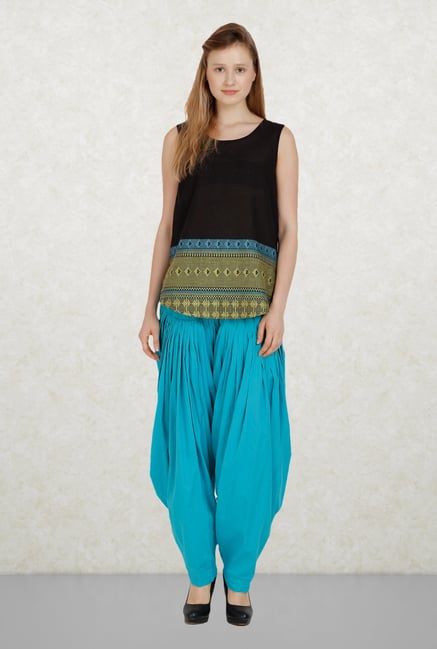 Aurelia Blue Solid Patiala Aurelia Blue Solid Patiala