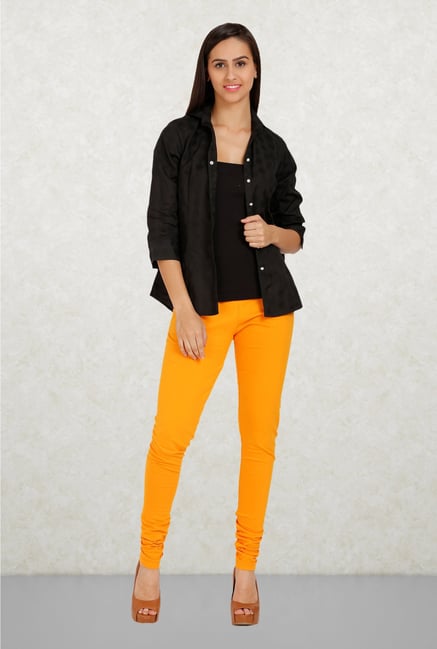 Aurelia Orange Solid Leggings Aurelia Orange Solid Leggings