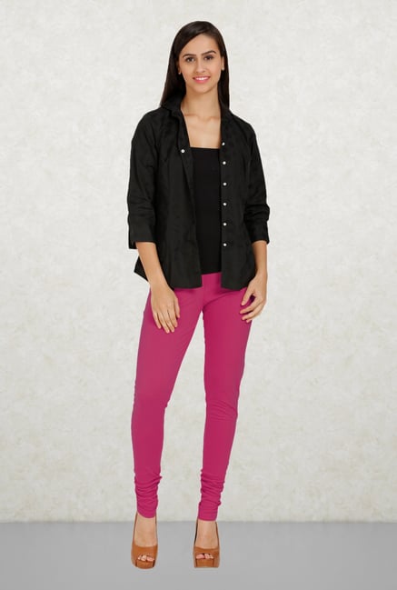 Aurelia Magenta Solid Leggings Aurelia Magenta Solid Leggings
