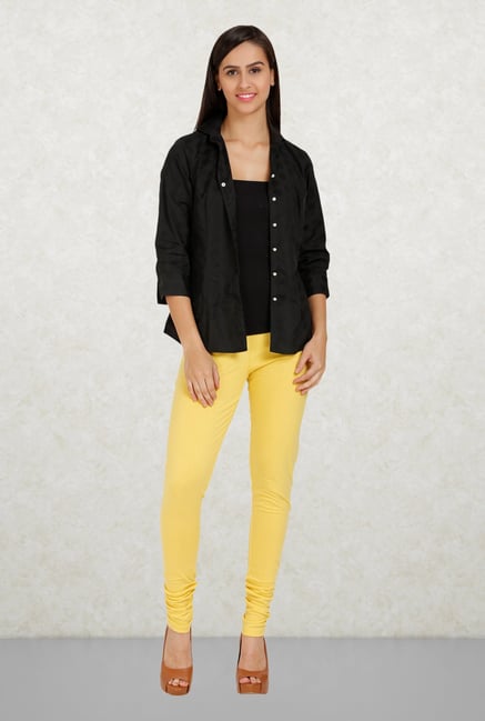 Aurelia Yellow Solid Leggings Aurelia Yellow Solid Leggings