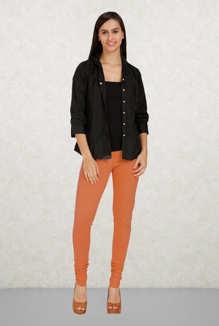 Aurelia Peach Solid Leggings Aurelia Peach Solid Leggings