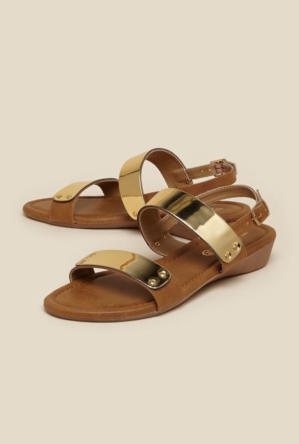 Zudio Tan Flat Sandals Zudio Tan Flat Sandals