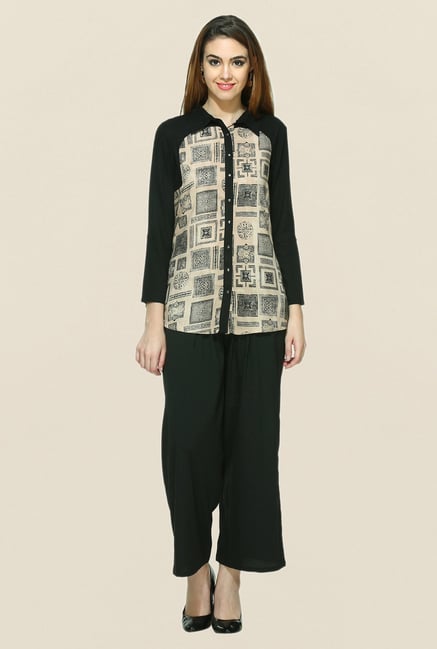 W Beige Printed Tunic W Beige Printed Tunic