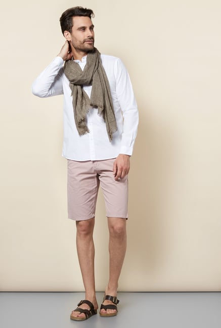 celio* White Solid Shirt celio* White Solid Shirt