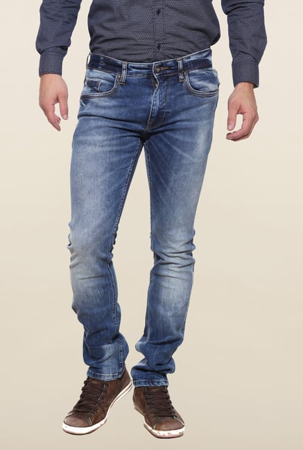 Pepe Jeans Blue Lightly Washed Solid Jeans Pepe Jeans Blue Lightly Washed Solid Jeans