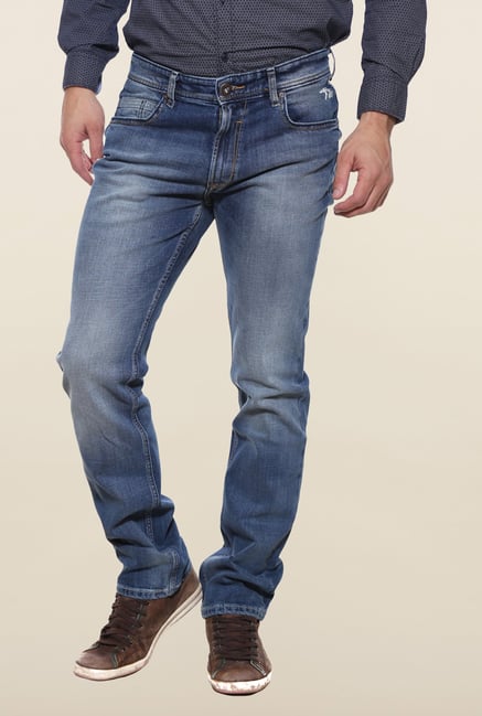 Pepe Jeans Blue Lightly Washed Solid Jeans Pepe Jeans Blue Lightly Washed Solid Jeans