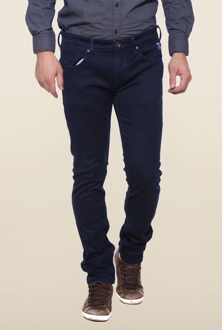 Pepe Jeans Navy Raw Denim Solid Jeans Pepe Jeans Navy Raw Denim Solid Jeans