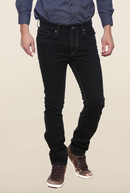 Pepe Jeans Black Raw Denim Solid Jeans Pepe Jeans Black Raw Denim Solid Jeans
