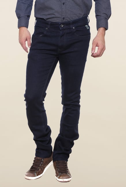 Pepe Jeans Navy Raw Denim Solid Jeans Pepe Jeans Navy Raw Denim Solid Jeans