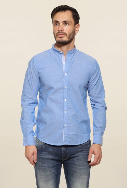Pepe Jeans Blue Striped Casual Shirt Pepe Jeans Blue Striped Casual Shirt