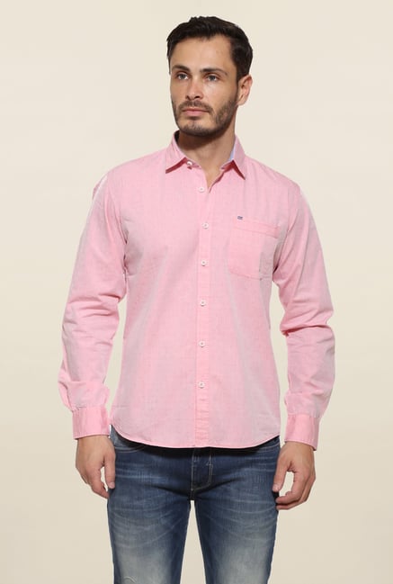 Pepe Jeans Pink Cotton Casual Shirt Pepe Jeans Pink Cotton Casual Shirt