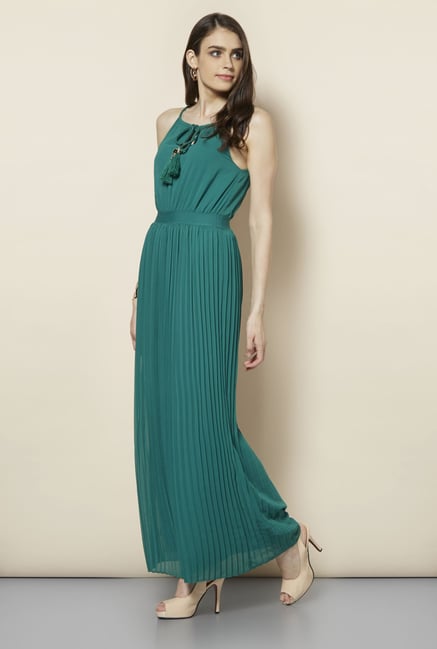 FG-4 Green Candy Pleated Maxi Dress FG-4 Green Candy Pleated Maxi Dress