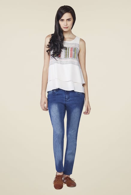 AND Cream Gia Double-Layered Top AND Cream Gia Double-Layered Top
