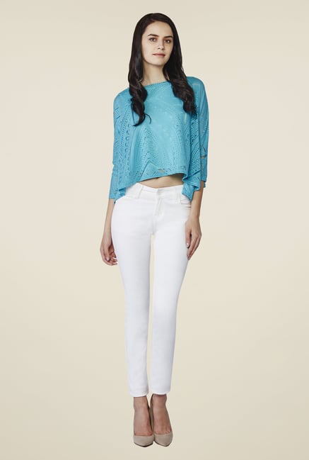 AND Aqua Blue Asymmetric Top AND Aqua Blue Asymmetric Top