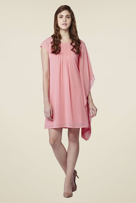 AND Pink Rose Blush Asymmetric Dress AND Pink Rose Blush Asymmetric Dress