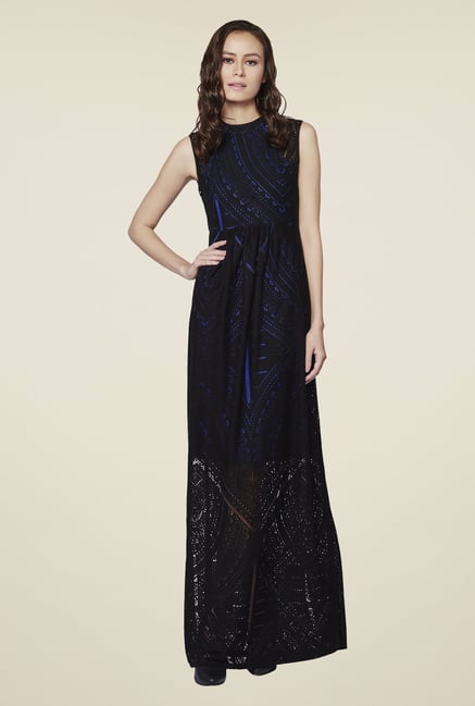 AND Black Beth Printed Maxi Dress AND Black Beth Printed Maxi Dress