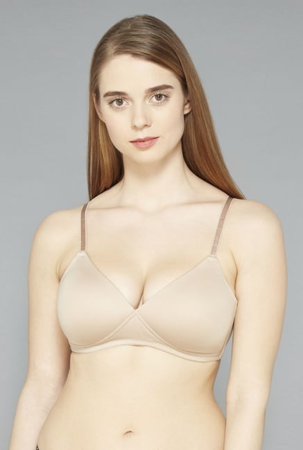 Wunderlove Beige Non Wired Padded Bra Wunderlove Beige Non Wired Padded Bra